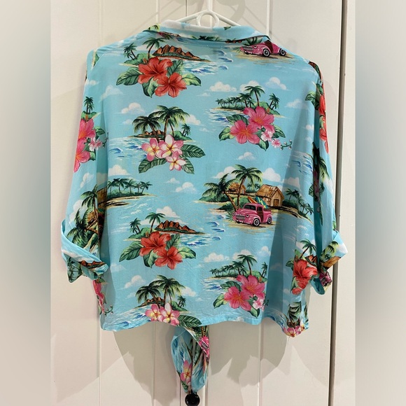 Harlow cropped blouse with ties - Picture 3 of 6